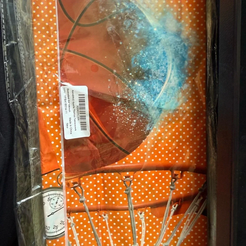 Basketball Tablecloth Dining Covers Birthday Party Decorations 108 x 54 Inch